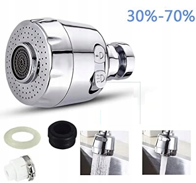 Przedłużka Do Kranu Baterii Perlator Wylewka 360°