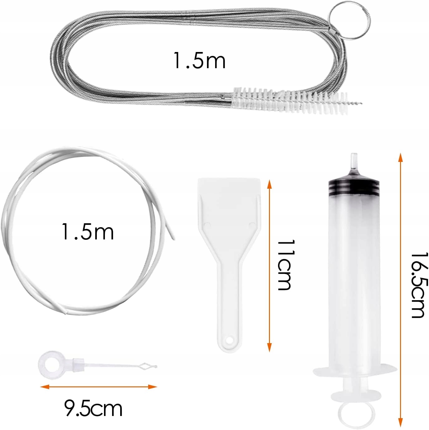 Zestaw Do Czyszczenia Lodówki Odpływu Na Lód Duża Strzykawka Szczoteczka