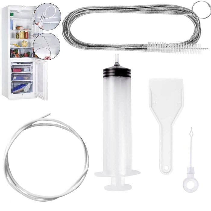 Zestaw Do Czyszczenia Lodówki Odpływu Na Lód Duża Strzykawka Szczoteczka