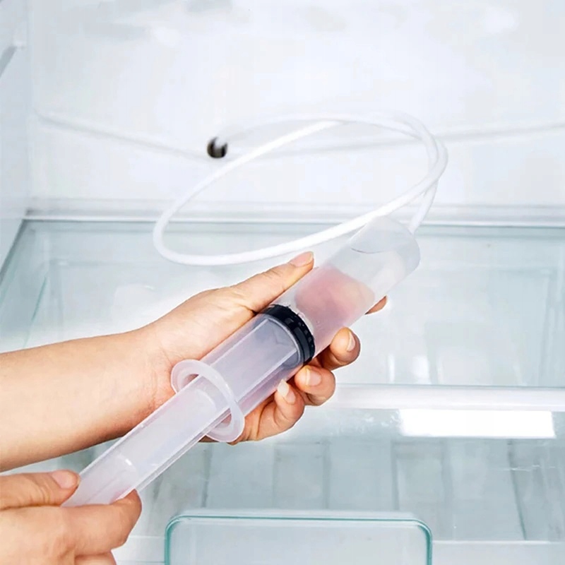 Zestaw Do Czyszczenia Lodówki Odpływu Na Lód Duża Strzykawka Szczoteczka