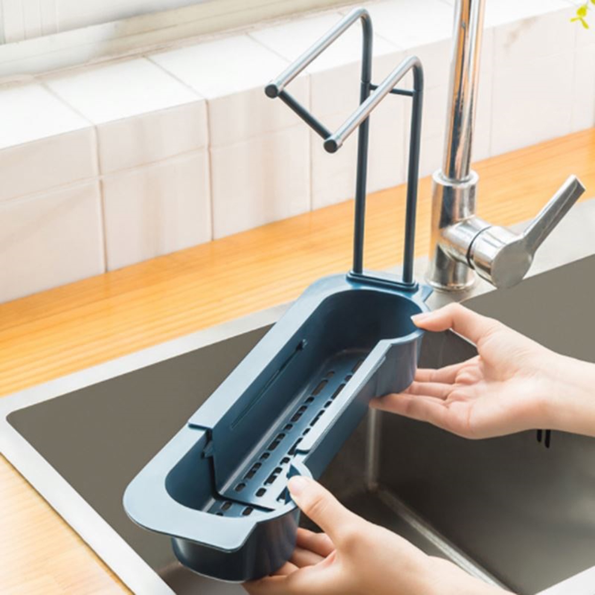 image-312.jpeg Półka Organizer Na Zlew Pojemnik Koszyk Ociekacz