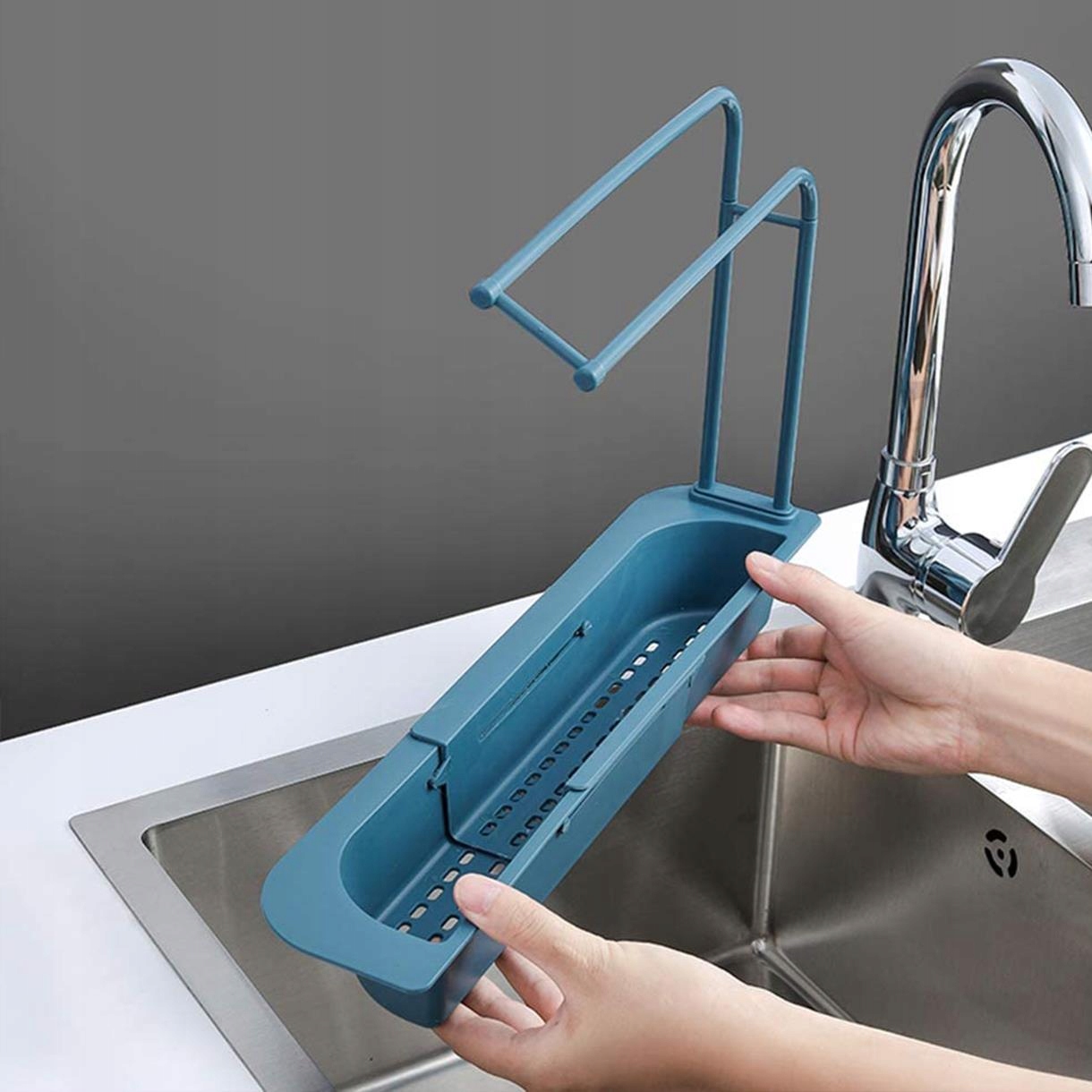 image-318.jpeg Półka Organizer Na Zlew Pojemnik Koszyk Ociekacz