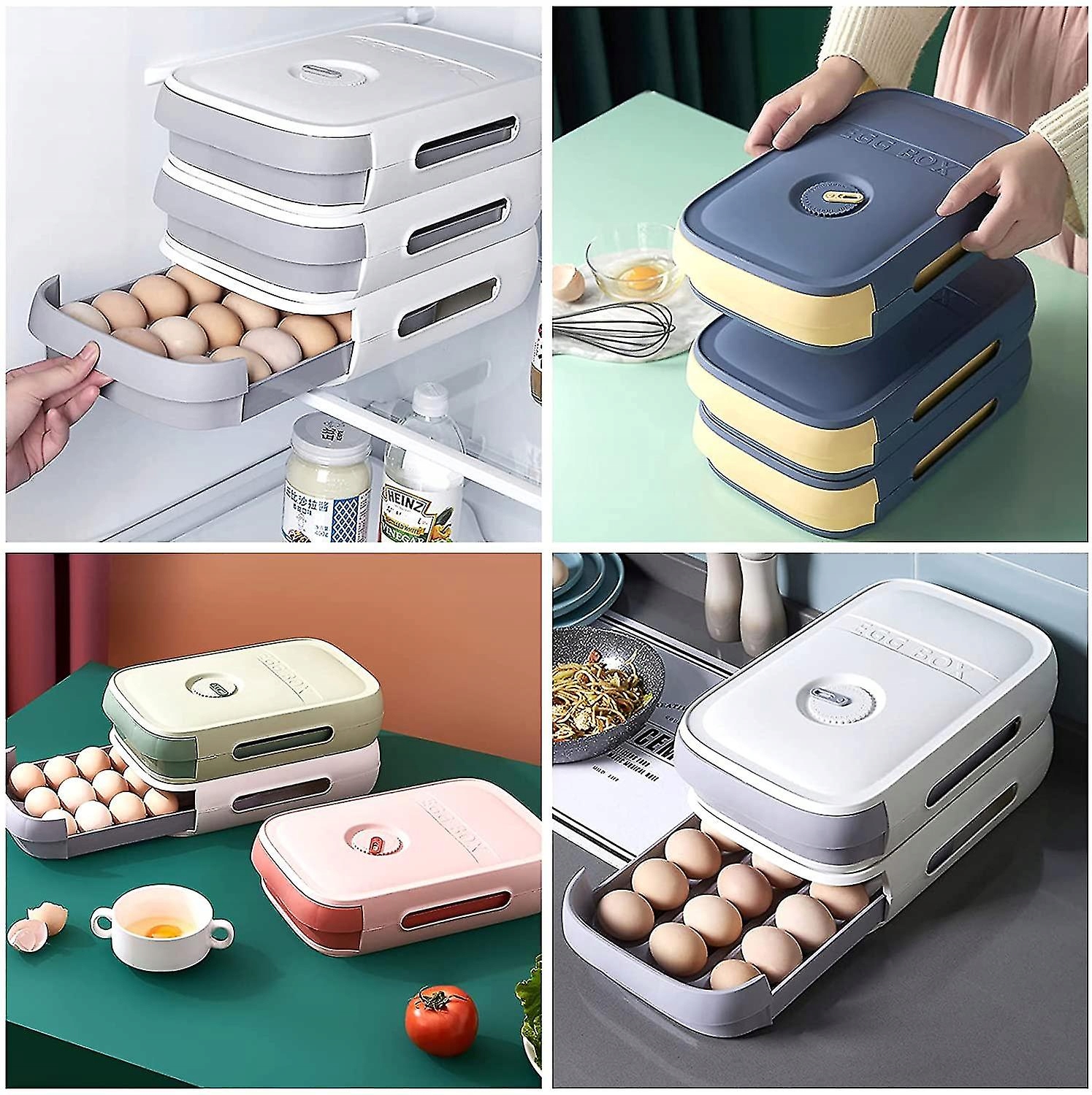 Pojemnik Na Jajka Do Lodówki Jajek Box Szuflada