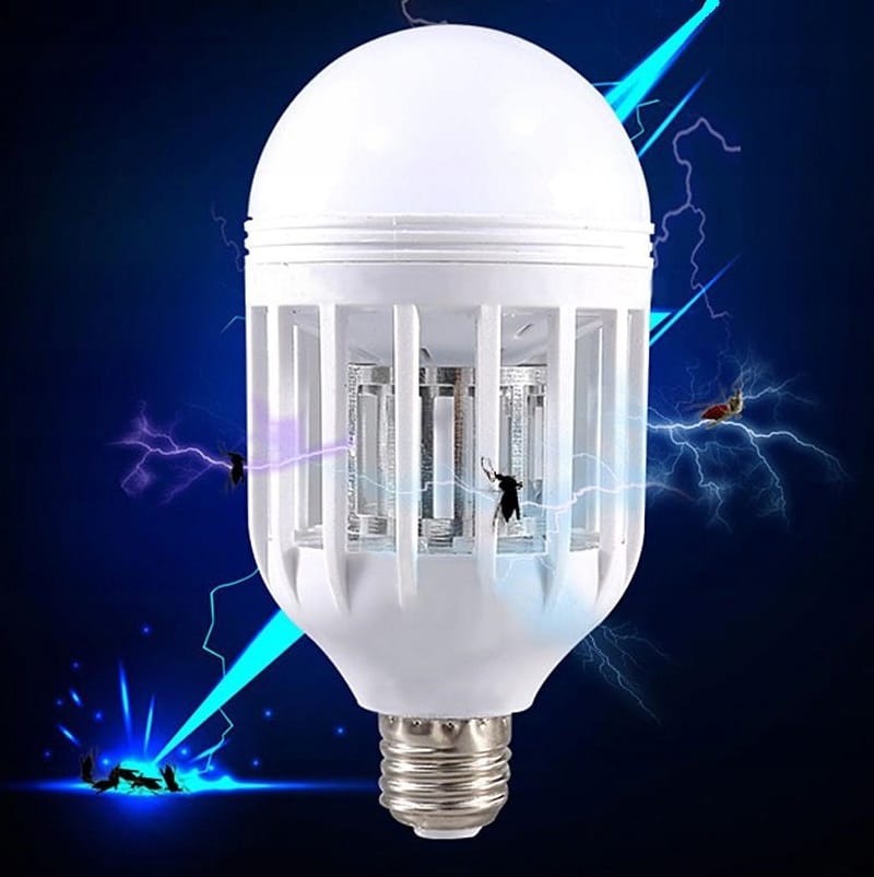 image-360.jpeg Lampa Żarówka Owadobójcza 2w1led Uv Komary 15w E27 Przeciw Owadom Insektom