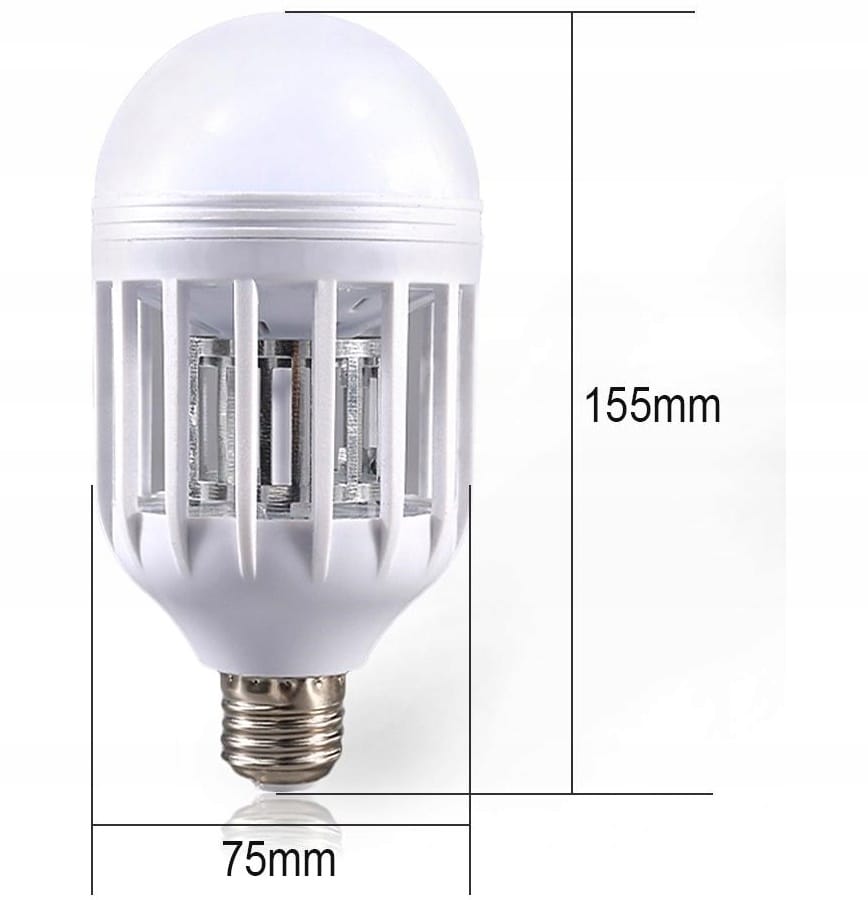 image-363.jpeg Lampa Żarówka Owadobójcza 2w1led Uv Komary 15w E27 Przeciw Owadom Insektom