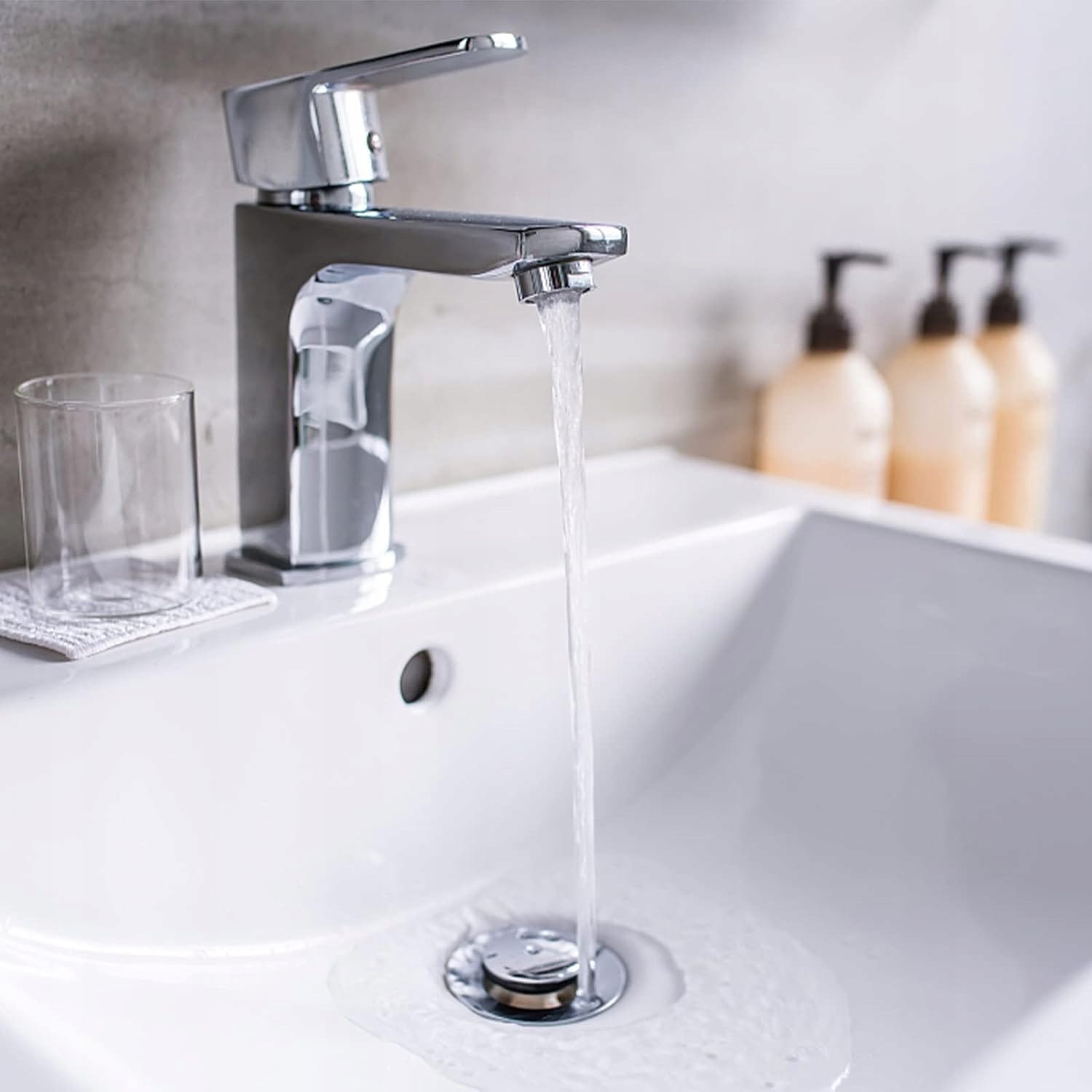 image-394.jpeg Uniwersalny Korek Do Umywalek Filtr Odpływowy Klik Klak Umywalkowy Silver