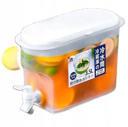Pojemnik Na Zimne Napoje Wodę Z Kranem Do Lodówki