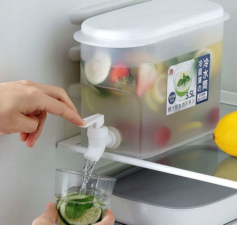 Pojemnik Na Zimne Napoje Wodę Z Kranem Do Lodówki