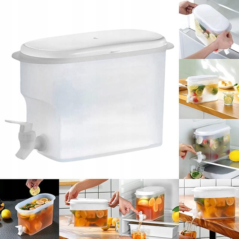 Pojemnik Na Zimne Napoje Wodę Z Kranem Do Lodówki