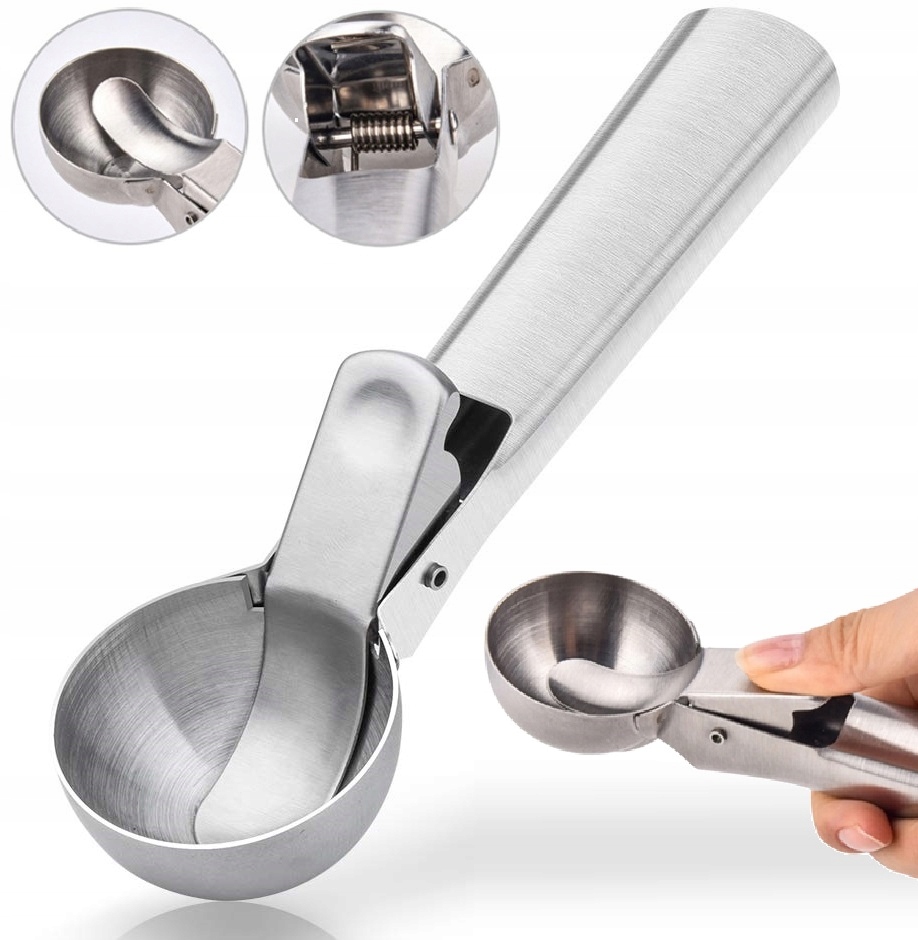 Gałkownica Łyżka Do Lodów Ziemniaków Puree Ryżu Stalowa