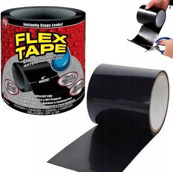 Wodoodporna Taśma Naprawcza Wodoszczelna Uszczelniająca Mocna Klej Łatki