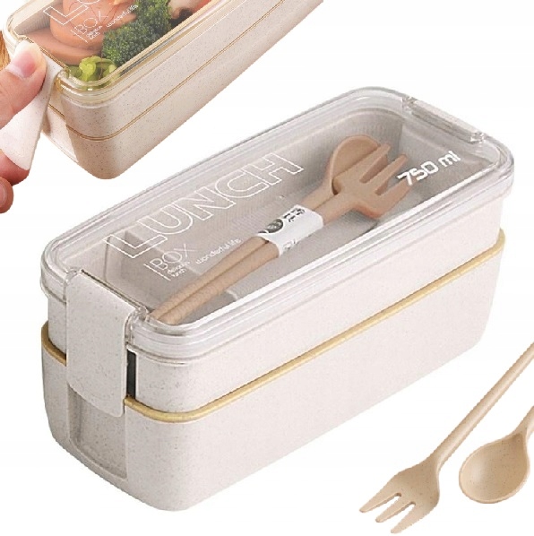 Śniadaniówka Lunch Box Pojemnik Na Śniadanie 750ml Do Pracy Szkoły