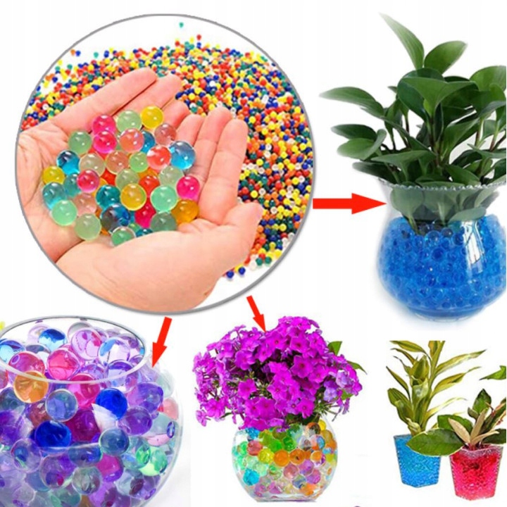 image-482.jpeg Kulki Żelowe Nawadniające Do Kwiatów Hydrożel Sztuczna Ziemia Krople Xxl