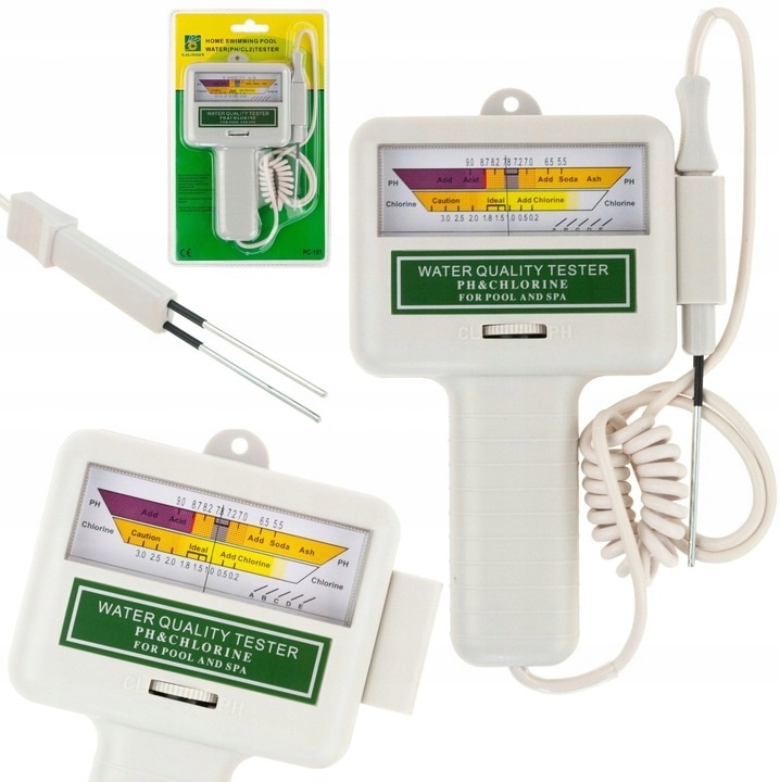 image-491.jpeg Miernik Basenowy Ph I Chloru Tester Do Wody Basenu Jacuzzi Mierzy Poziom