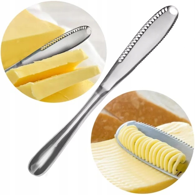 Nóż Do Twardego Masła Smarowania Kremu Z Ząbkami Dziurki Dziurkami