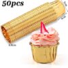 Papilotki Na Muffinki Złote Foremki Kubeczki Do Muffinek Babeczek 50 Sztuk