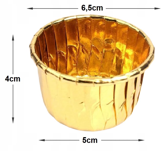 Papilotki Na Muffinki Złote Foremki Kubeczki Do Muffinek Babeczek 50 Sztuk