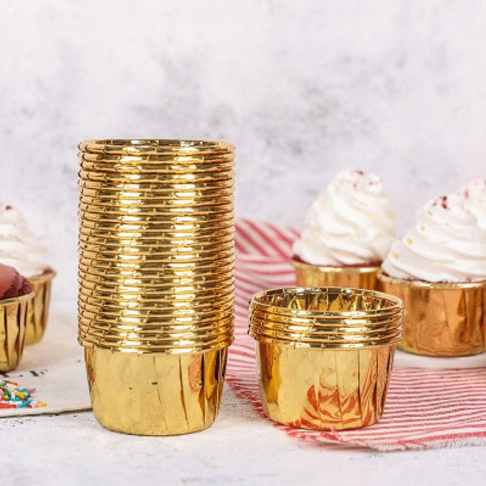 Papilotki Na Muffinki Złote Foremki Kubeczki Do Muffinek Babeczek 50 Sztuk