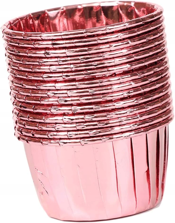 Papilotki Do Muffinek Złote 50x40 Kubeczki Foremki Na Babeczki Złoty 50szt