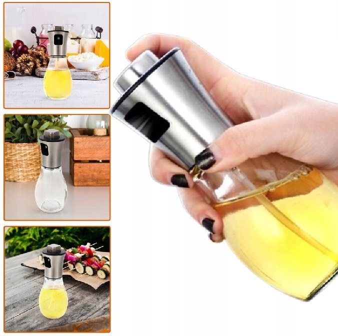 Spryskiwacz Do Oleju Oliwy Octu Rozpylacz Dozownik W Sprayu Szklany 200ml