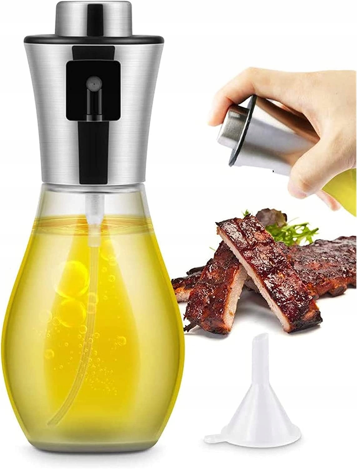 Spryskiwacz Do Oleju Oliwy Octu Rozpylacz Dozownik W Sprayu Szklany 200ml