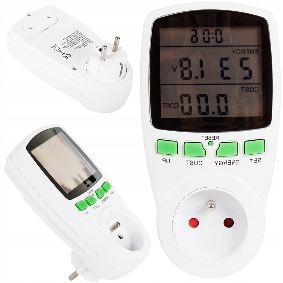 Watomierz Miernik Licznik Energii Elektrycznej Lcd