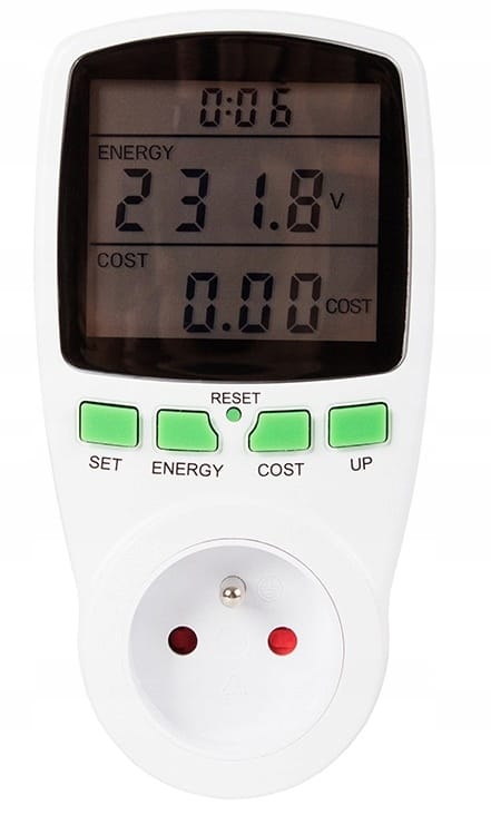 Watomierz Miernik Licznik Energii Elektrycznej Lcd