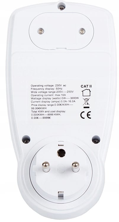 Watomierz Miernik Licznik Energii Elektrycznej Lcd