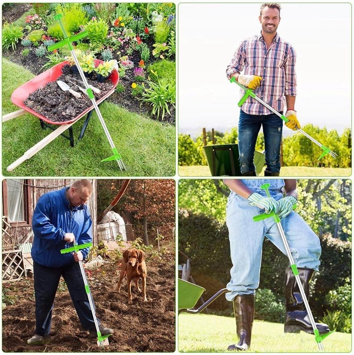 image-706.jpeg Wyrywacz Wycinak Do Usuwania Chwastów Ogrodowy Teleskopowy Chwastownik