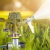 Zraszacz Trawy Ogrodowy Pulsacyjny Metalowy Obrotowy 360 Do Podlewania