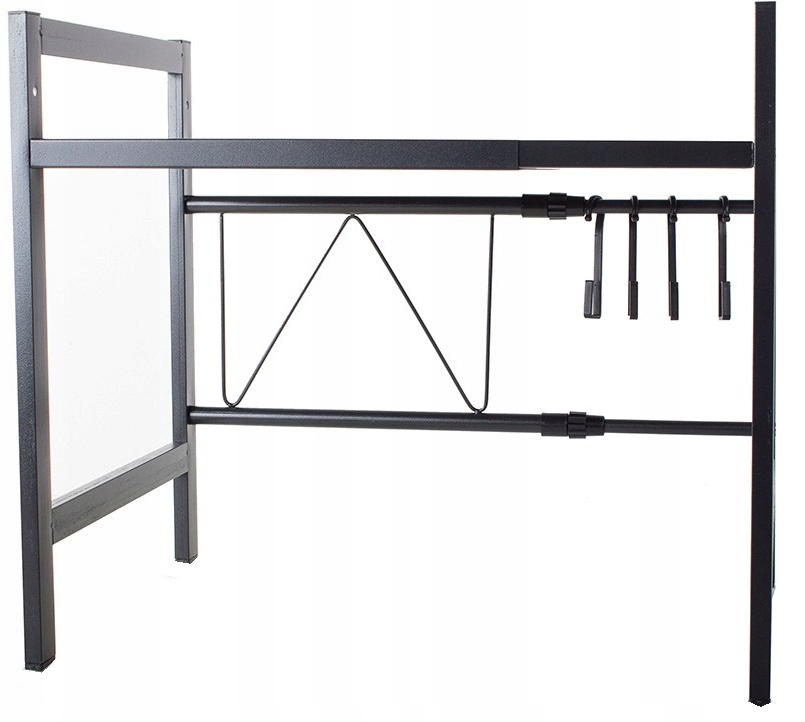 image-765.jpeg Półka Stojak Na Mikrofalówkę Kuchenny Regał Na Przyprawy Dwupoziomowy Półki