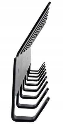 Duży Wieszak Ścienny Na Ubrania Czapki Czarny Loft 17 Haczyków Przedpokój