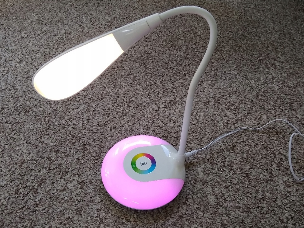 Lampka Biurkowa Led Na Biurko Lampa Szkolna Rgb Barwy Dotyk Usb Stojąca