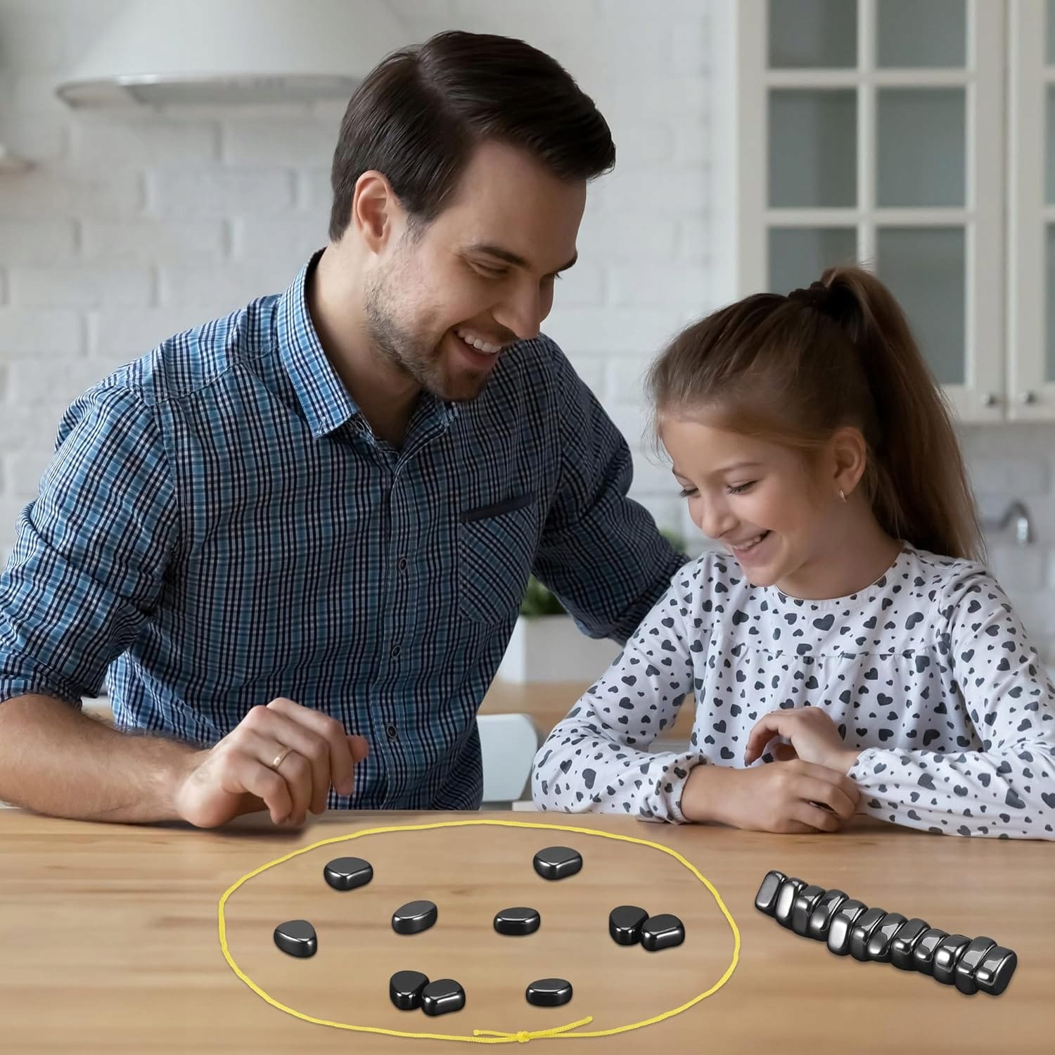 Gra Magnetyczne Kamienie 40 szt Strategiczna Edukacyjna Magnetic Magnesy