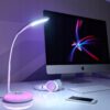 Lampka Biurkowa Led Na Biurko Lampa Szkolna Rgb Barwy Dotyk Usb Stojąca