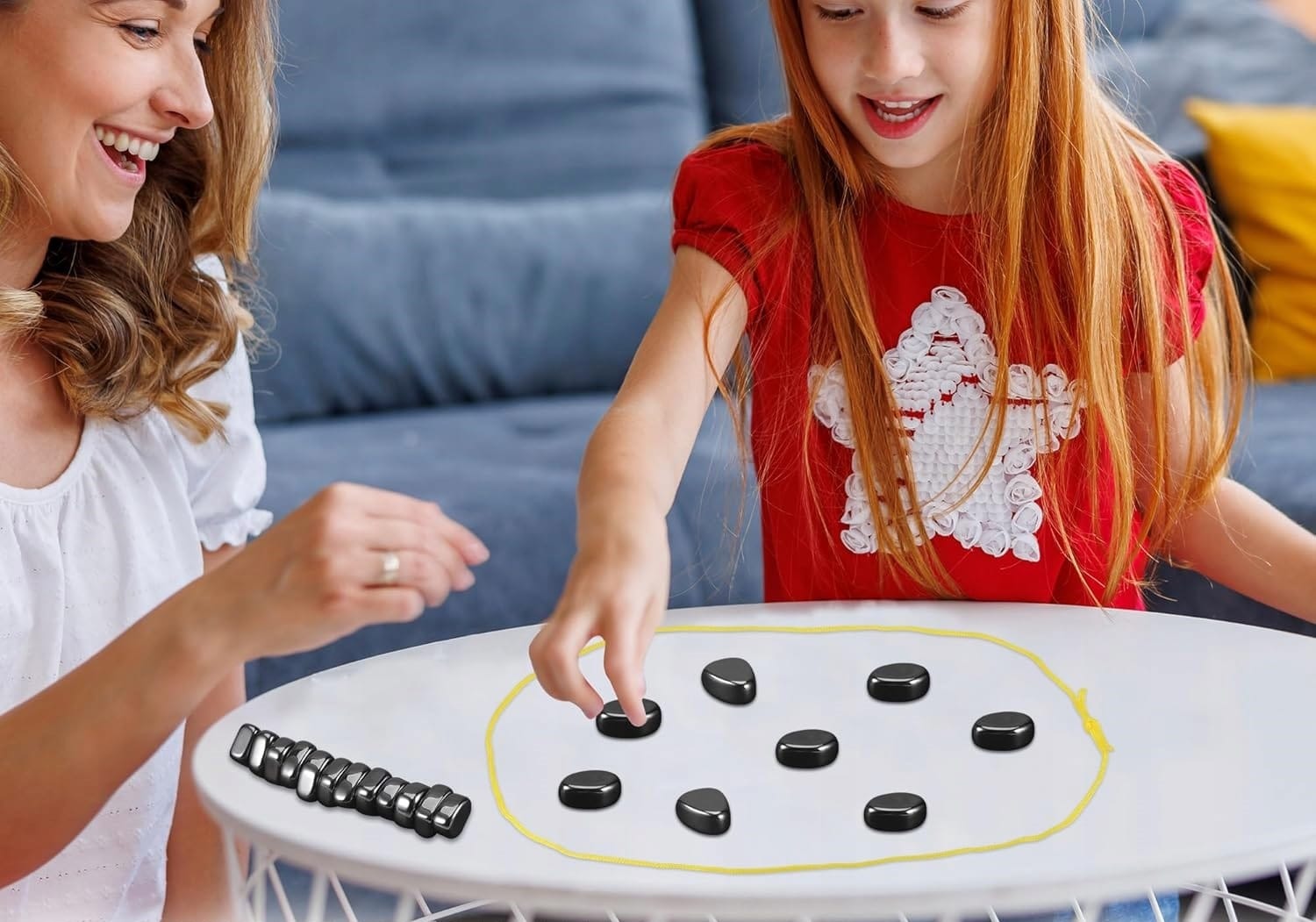 Gra Magnetyczne Kamienie 40 szt Strategiczna Edukacyjna Magnetic Magnesy