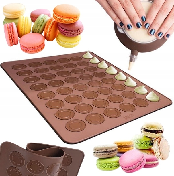 image-884.jpeg Mata Do Makaroników Ciasteczek Silikonowa Forma