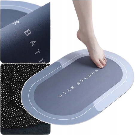 Mata Łazienkowa Szybkoschnąca Dywanik Chłonny Antypoślizgowy Do Łazienki