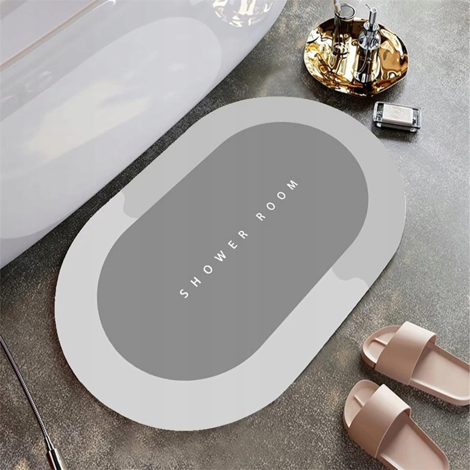 Mata Łazienkowa Szybkoschnąca Dywanik Chłonny Antypoślizgowy Do Łazienki