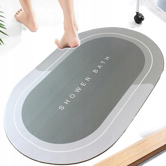 Mata Łazienkowa Szybkoschnąca Dywanik Chłonny Antypoślizgowy Do Łazienki