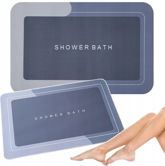 Mata Łazienkowa Szybkoschnąca Prostokąt Dywanik Chłonny Antypoślizgowy