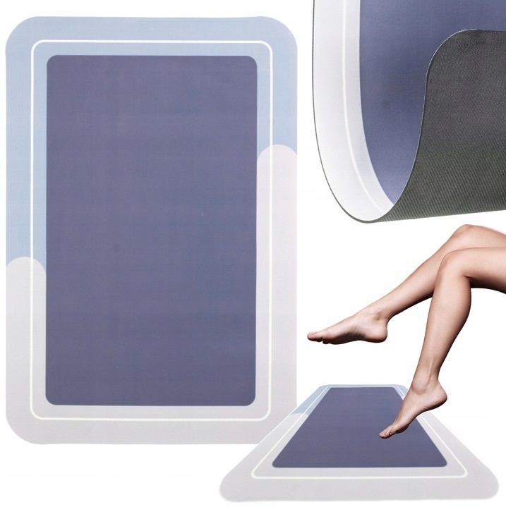 Mata Łazienkowa Szybkoschnąca Prostokąt Dywanik Chłonny Antypoślizgowy