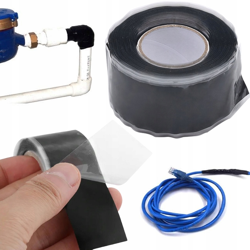 Taśma Naprawcza Kauczukowa Do Naprawy Uszczelniania Silikonowa 2,5x300cm