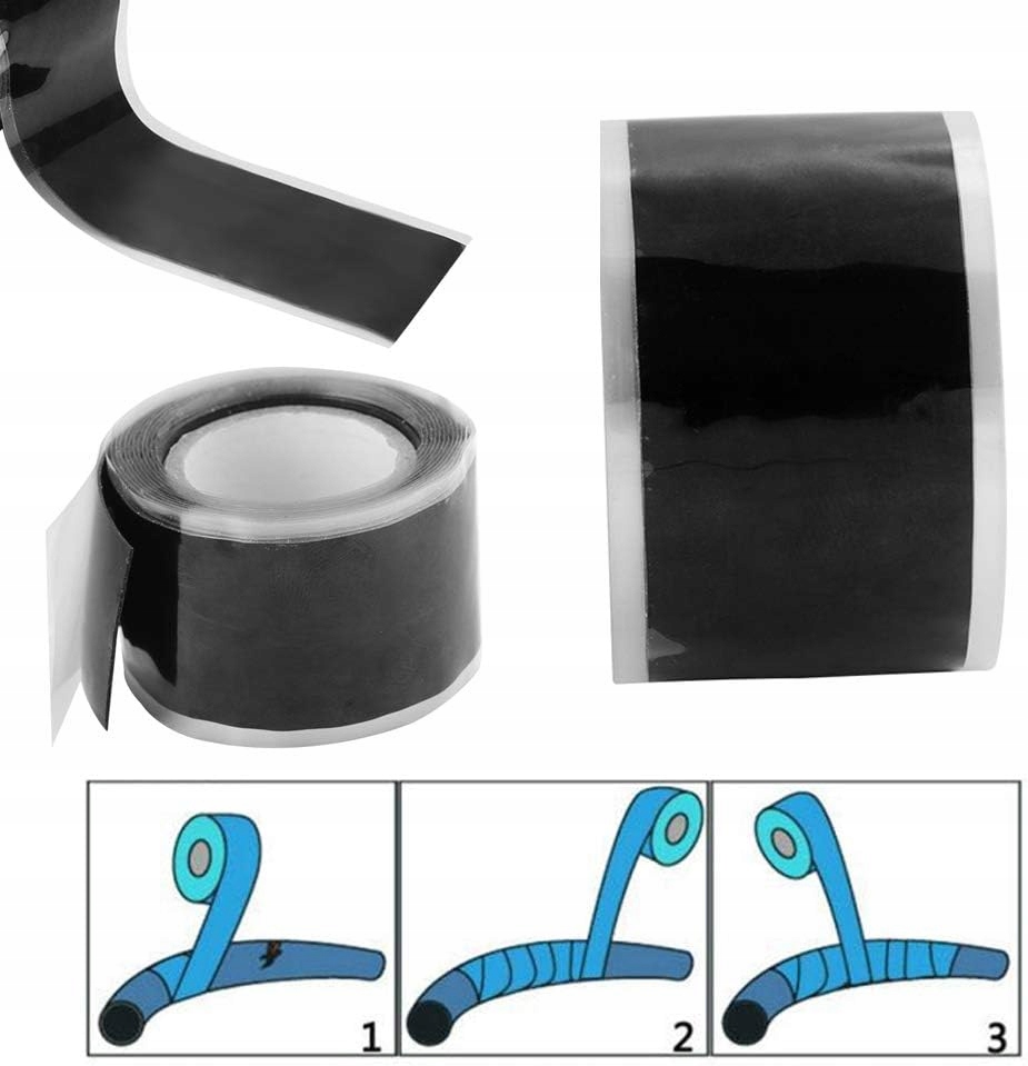 Taśma Naprawcza Kauczukowa Do Naprawy Uszczelniania Silikonowa 2,5x300cm