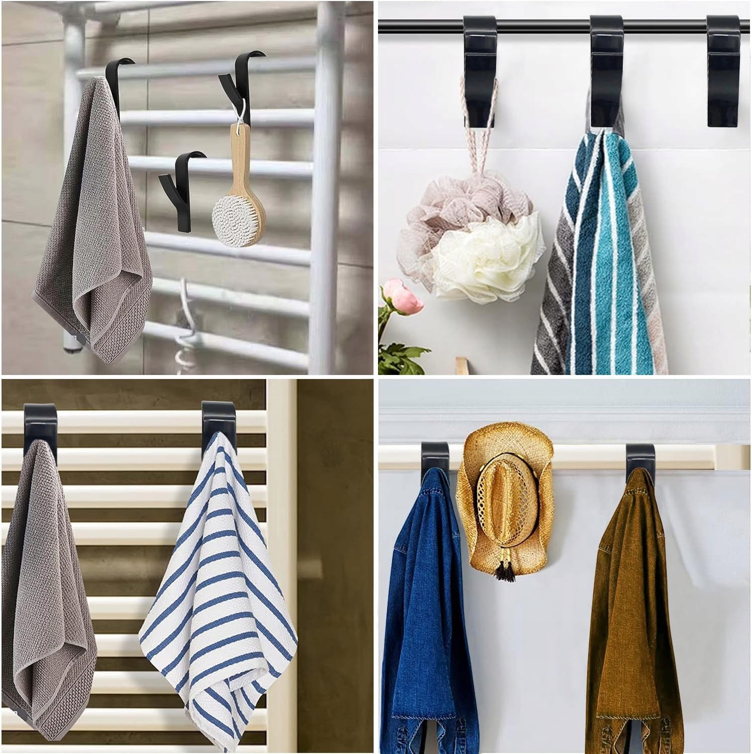 2x Haczyk Wieszak Na Kaloryfer Grzejnik Łazienkowy Drzwi Drzwiczki Ręcznik