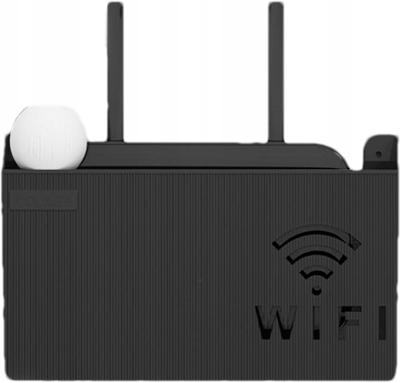 Uchwyt Ścienny Półka Naścienna Osłona Na Router Wifi Switch Czarna