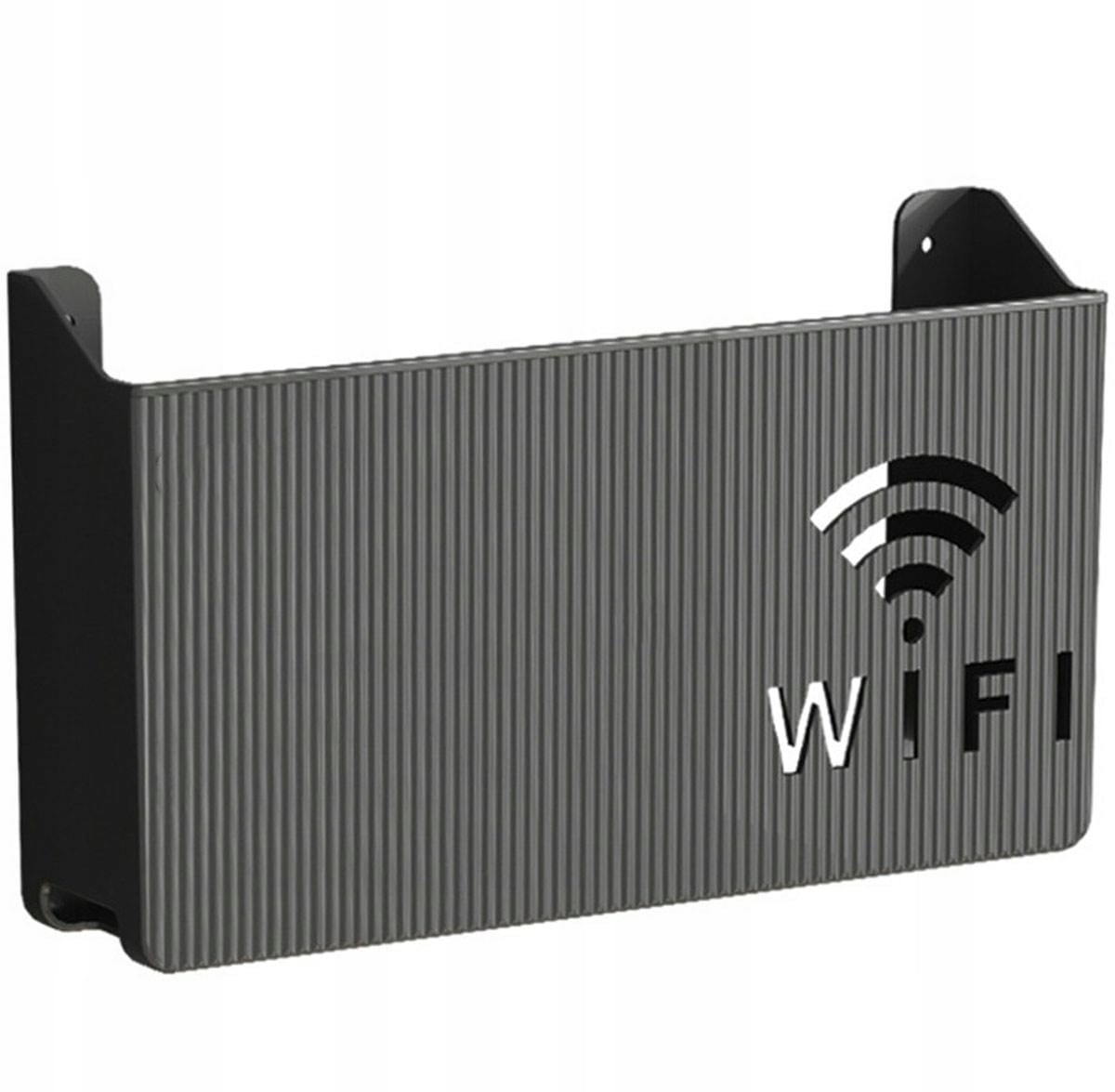 Uchwyt Ścienny Półka Naścienna Osłona Na Router Wifi Switch Czarna