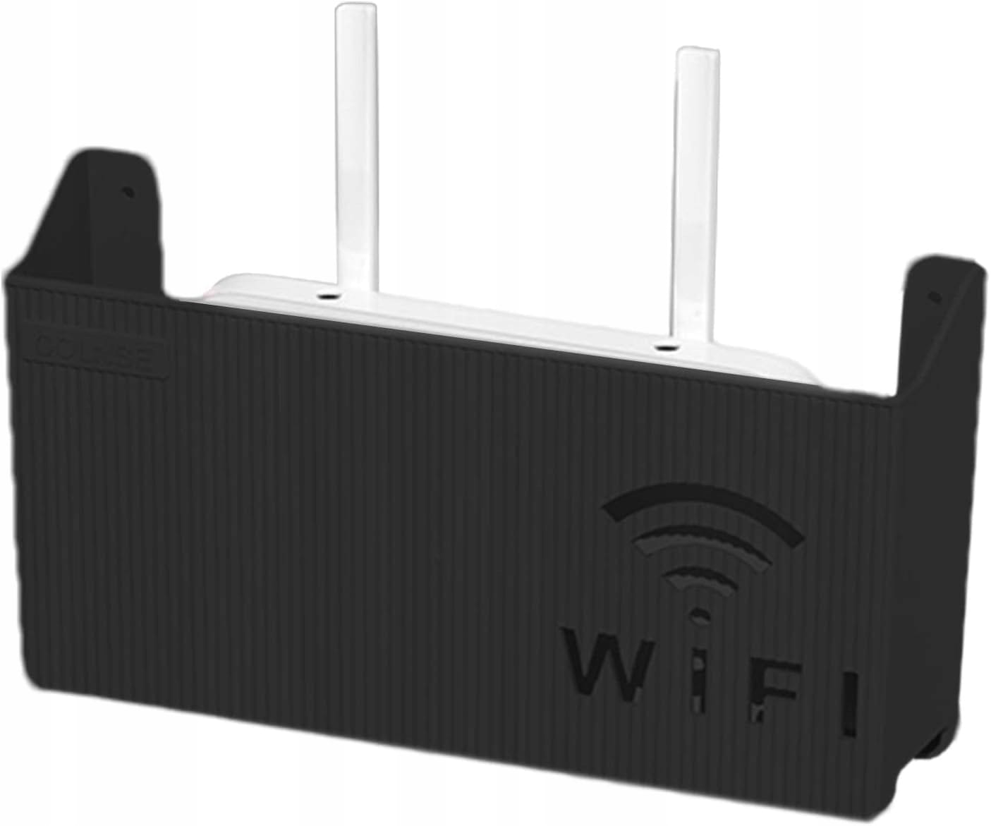 Uchwyt Ścienny Półka Naścienna Osłona Na Router Wifi Switch Czarna