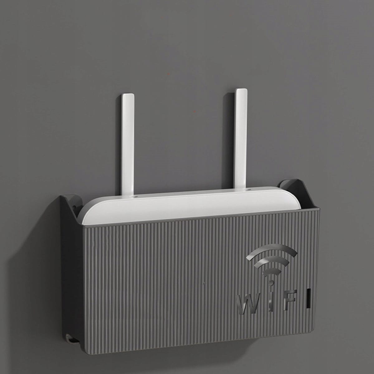 Uchwyt Ścienny Półka Naścienna Osłona Na Router Wifi Switch Czarna