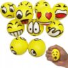 Piłka Piłeczka Piankowa Antystresowa Gniotek Mięka Buźki Emotki Emoji 12szt